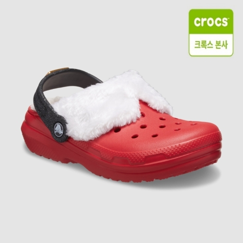 남녀공용 클래식 라인드 산타 클로그_210933-6WE