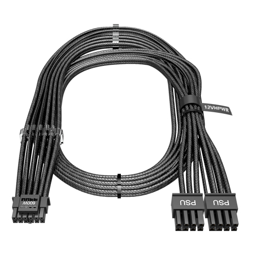 �ƽ�����Ʈ 12VHPWR PCIe 5.0 16AWG ��ⷯ ���̺�(0.7m)