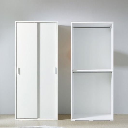 보루네오하우스 엘리브 리오 행거 슬라이딩 옷장 800_이미지