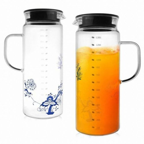 쯔비벨무스터 글라스 물병 1400ml
