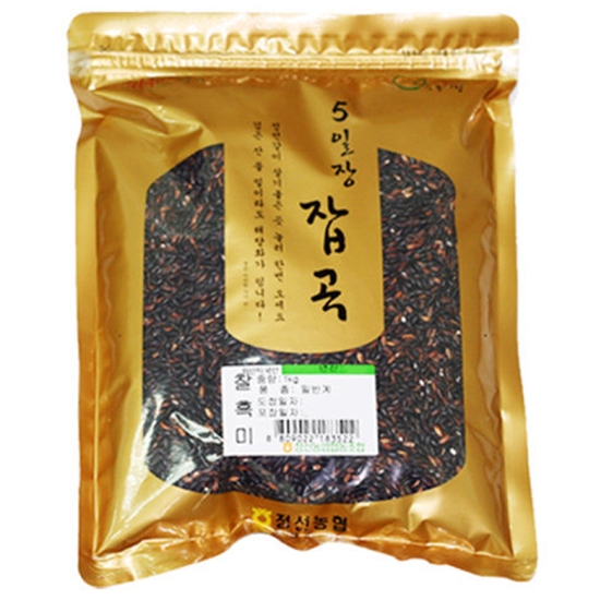 정선농협 5일장 잡곡 찰흑미 1kg (1개)_이미지