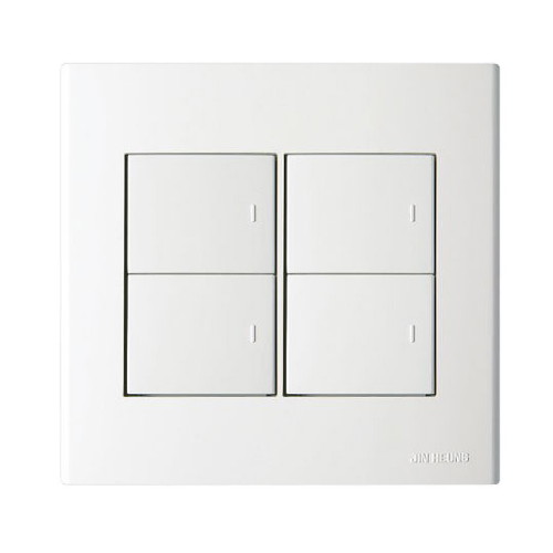 진흥전기 FS시리즈 와이드 매입 2개용 4구 1로 스위치