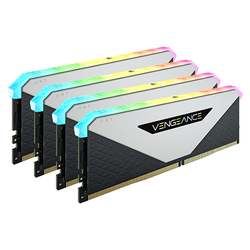 CORSAIR DDR4-3600 CL18 VENGEANCE RGB RT WHITE 패키지 (32GB(8Gx4))_이미지
