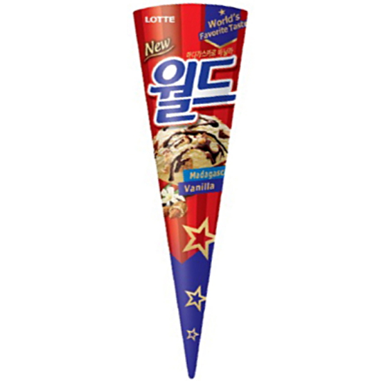 롯데웰푸드 월드콘 마다가스카르 바닐라 160ml (1개)