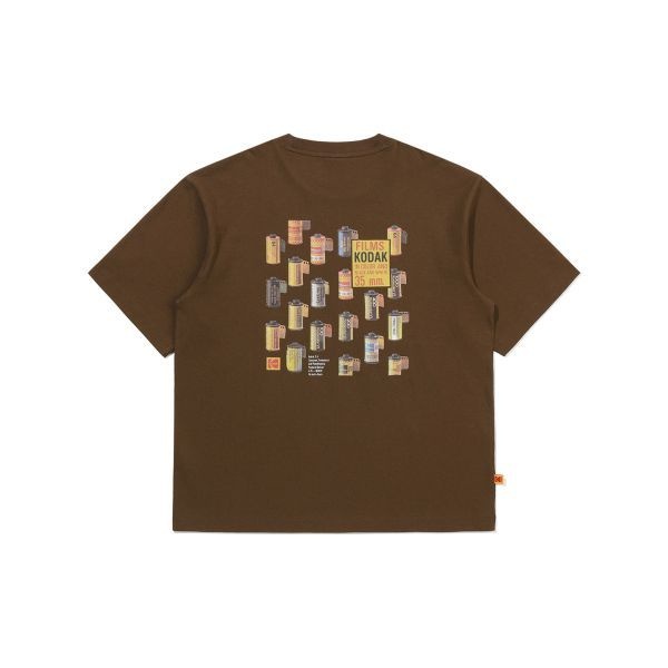  코닥 ltgt 필름 백그래픽 코튼 반팔 티셔츠 BROWN K6223LRS63BRW 219458