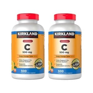 커클랜드 츄어블 비타민C 500mg 500정 (2개)_이미지
