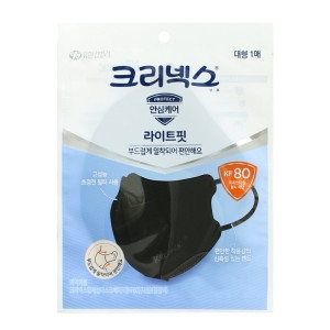 크리넥스 입체형 마스크 KF80 블랙