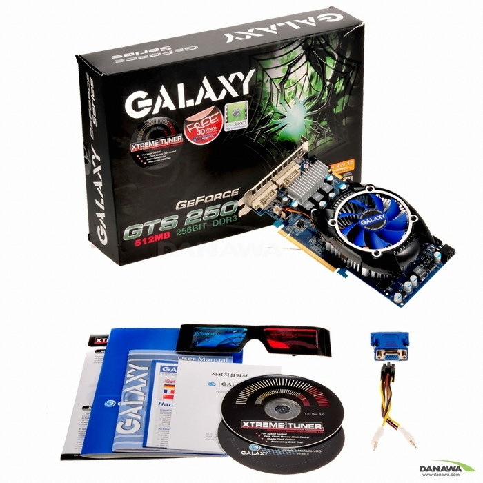 갤럭시 지포스 GTS250 D3 512MB Cool Edition 갤럭시코리아_이미지