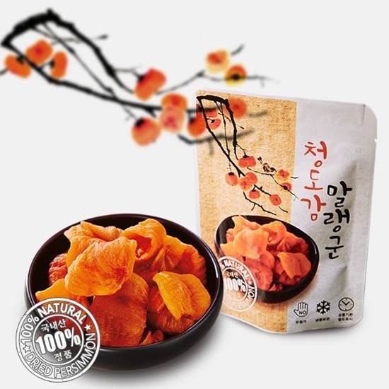 청도감말랭군 시원하게 먹는 아이스 감말랭이 48g내외