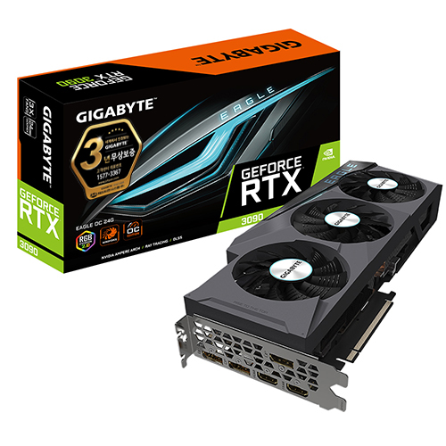 GIGABYTE 지포스 RTX 3090 EAGLE OC D6X 24GB 제이씨현
