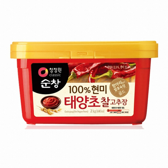 청정원 순창 100% 현미 태양초 찰고추장 2kg (5개)_이미지