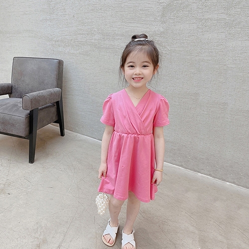 꼰띠키즈 여아용 쥬얼퍼프 원피스_이미지