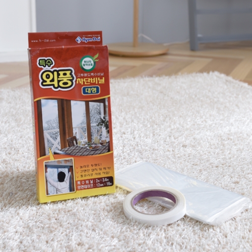 현대화학 현대화학 금동이 창문바람막이 외풍차단 비닐 대형