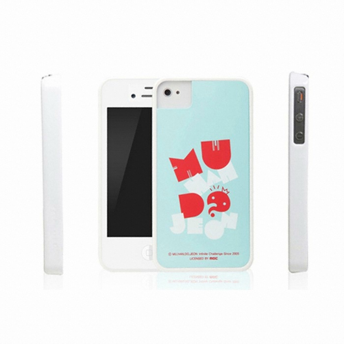아이커버 DUES 무한도전 WHITE SERIES - BREEZE BLUE (아이폰4/4S)_이미지