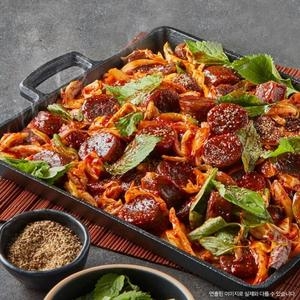 프레시지 매콤 깻잎 순대볶음 627g (1개)