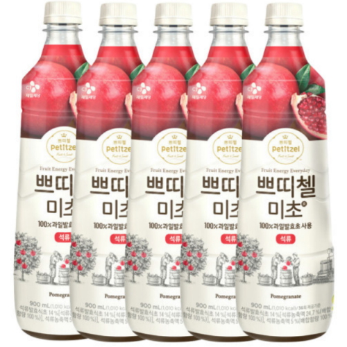쁘띠첼 미초 석류 900ml (5개)_이미지