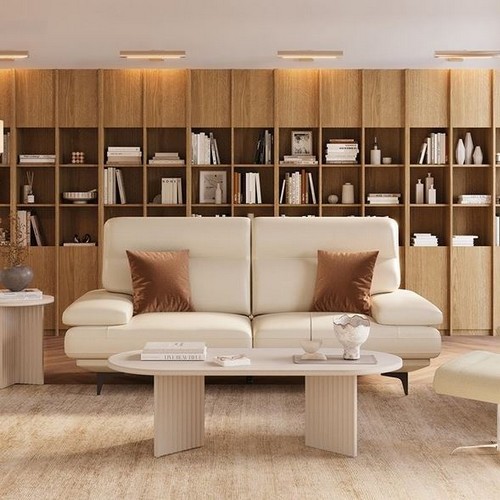 까사미아 코번 천연가죽 소파 3인용_이미지