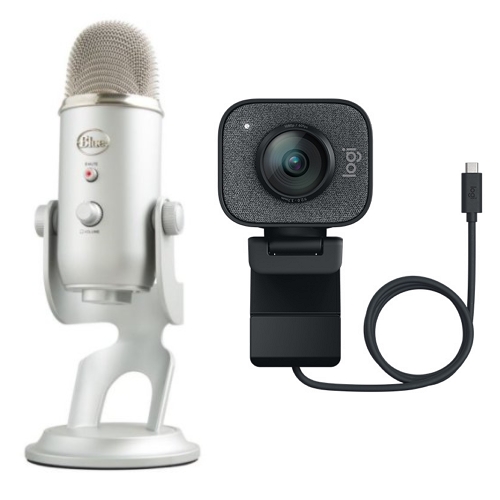 로지텍 블루 마이크로폰 YETI + 스트림캠