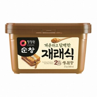 청정원 순창 재래식 생<b>된장</b> 2kg