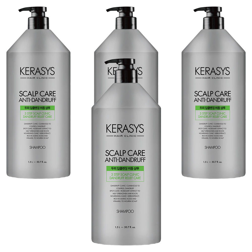 케라시스 두피 딥클렌징 비듬 샴푸 1500ml (4개)_이미지