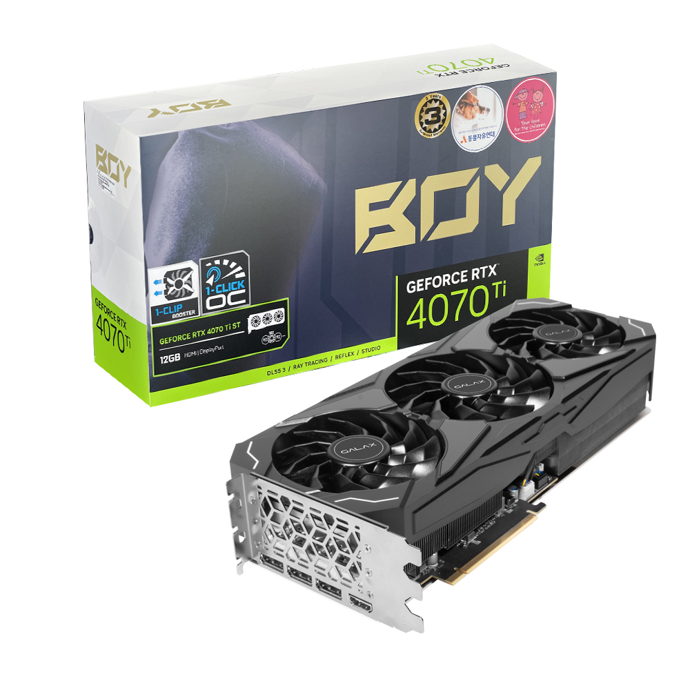 갤럭시 갤라즈 BOY 지포스 RTX 4070 Ti ST D6X 12GB