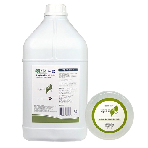 피톤치드수 편백수 탈취제 피톤치드 스프레이 4l + 천연비누_이미지