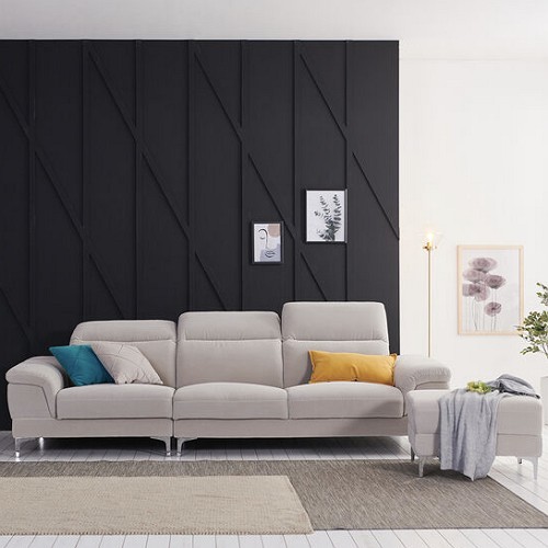 서광퍼니처 에버린 이지클린 사하라 패브릭 소파 4인용 (스툴포함)_이미지