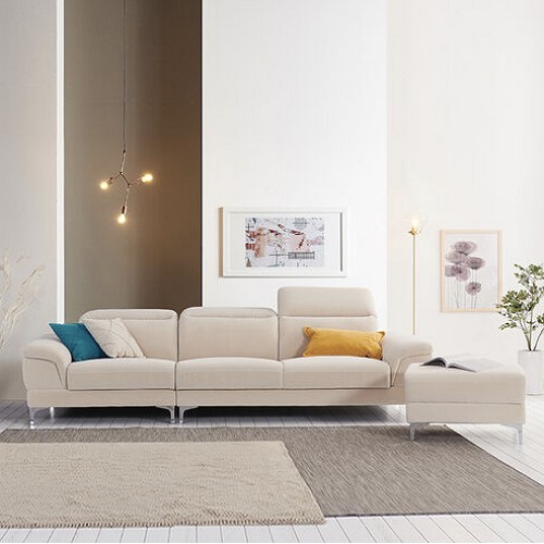 서광퍼니처 에버린 이지클린 사하라 패브릭 소파 4인용 (스툴포함)_이미지