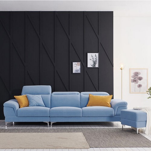 서광퍼니처 에버린 이지클린 사하라 패브릭 소파 4인용 (스툴포함)_이미지