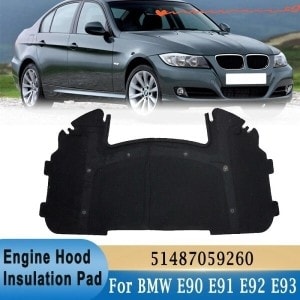 <b>BMW</b> 3 시리즈 E90 323i 용 프론트 본넷 엔진 단열 보닛 방음 매트 51487059260