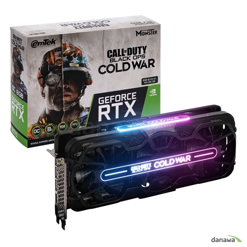 <b>이엠텍</b> HV 지포스 RTX <b>3070</b> BLACK MONSTER COD OC D6 8GB