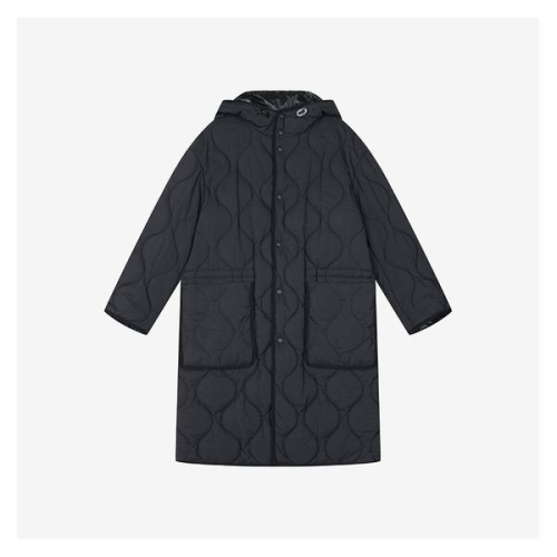 3M 신슐레이트 퀼팅 후드 롱 점퍼 블랙 PHDJY6504