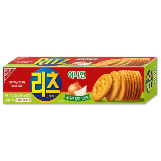 몬델리즈 리츠 샌드위치 크래커 어니언 2개입 73g (12개)_이미지