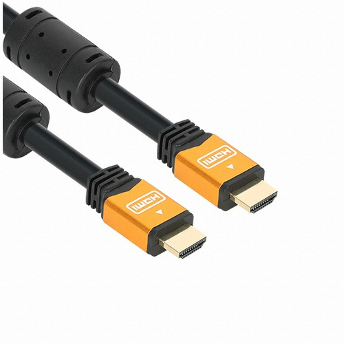 강원전자 NETmate HDMI 2.0 골드메탈 케이블 (NMC-HQG) (1m)_이미지