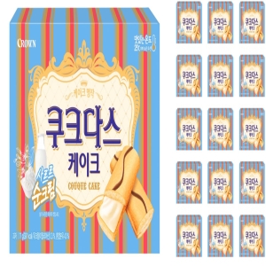 크라운제과 쿠크다스 케이크 77g (16개)_이미지