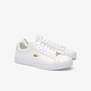 라코스테 여성 LEROND PRO 골드 크록 스니커즈 RZ4037W54G 216 5220630_이미지
