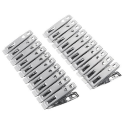 스텐레스 스테인리스 빨래집게 A형 50mm (20개)