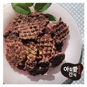 펫앤에이치 아침애 수제간식 영양만점 오리떡갈비 와퍼브로콜리 80g (1개)_이미지