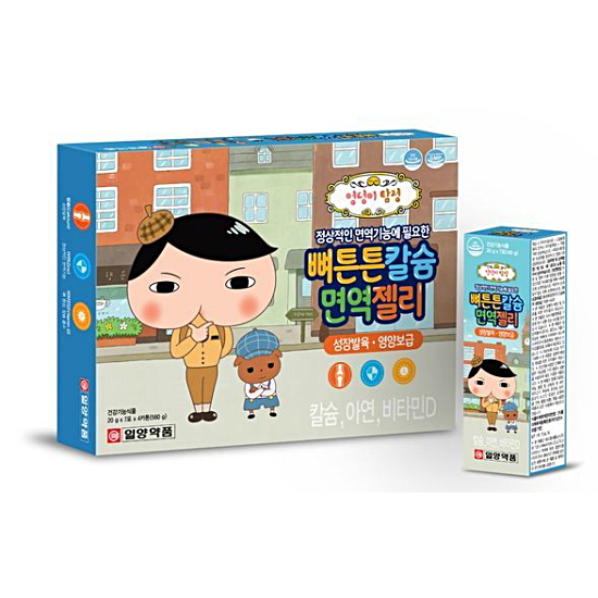  일양약품 엉덩이탐정 뼈튼튼칼슘 면역젤리 28포 [1개]