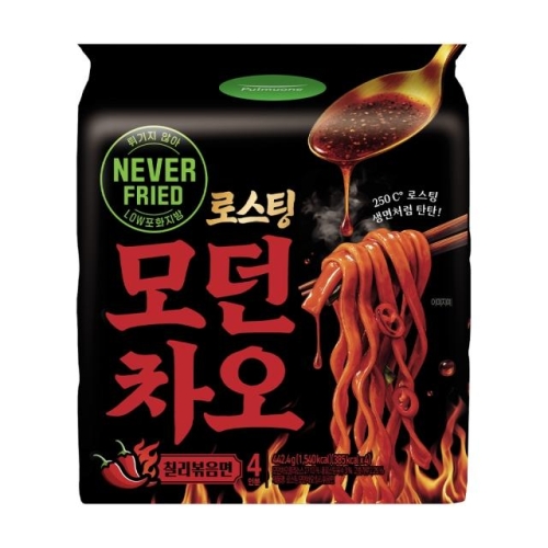 풀무원 로스팅 모던차오 칠리볶음면 4인분 442.4g (1개)_이미지