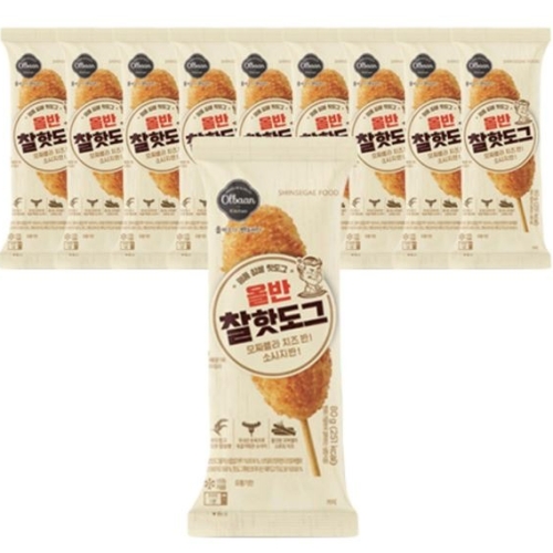 미가 신세계푸드 올반키친 찰핫도그 80g (10개)