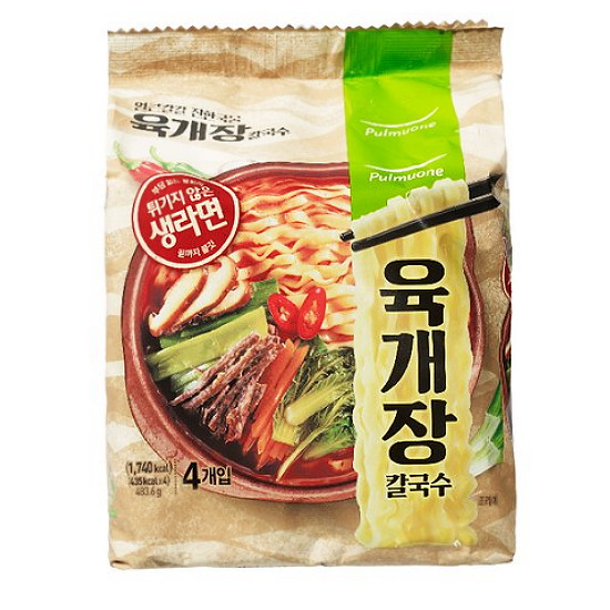 풀무원 생면식감 육개장 칼국수 120.9g (8개)