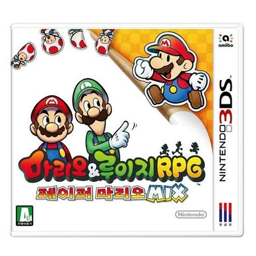 마리오 & 루이지 RPG 페이퍼 마리오 MIX 3DS 중고_이미지