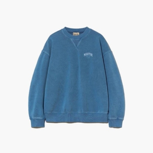 피그먼트 마리떼프랑소와긴팔티 TQK MFG45SSW205STN OVERSIZED SWEATSHIRT stone blue_이미지