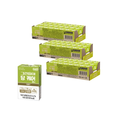 정식품 그린비아 당 케어 미니 곡물맛 150ml (72개)_이미지