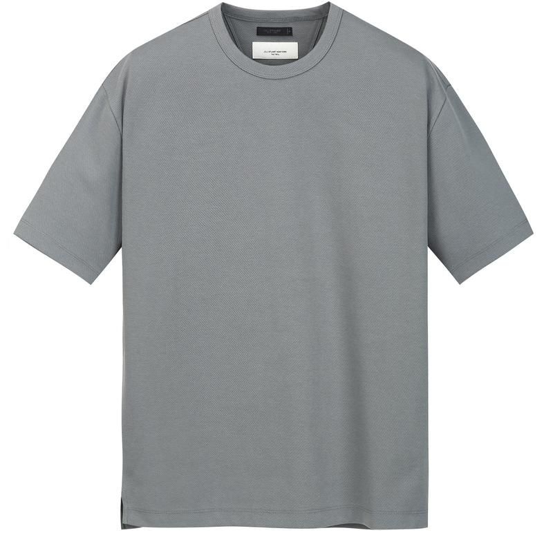 질스튜어트 뉴욕 맨 세미오버핏 라운드 티셔츠 다크그린 JNTS6B311E3_이미지