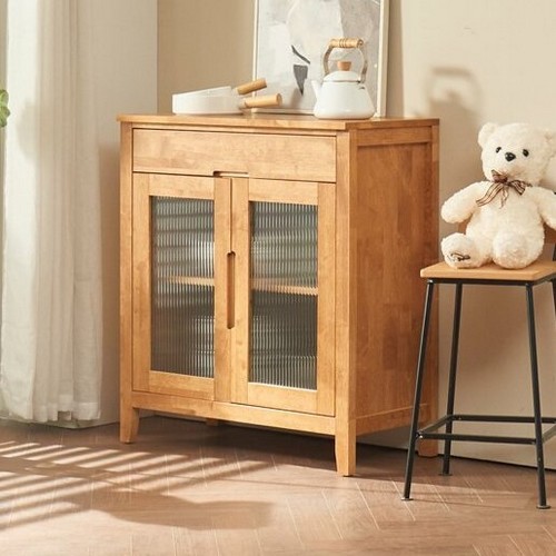 파로마 하임 올벤 홈카페 고무나무 원목 주방 수납장 830