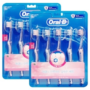 브라운 오랄비 벨벳 초미세모 초소형 헤드 칫솔 (25개)