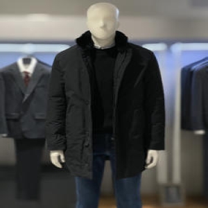 트루젠 블랙컬 토끼털탈부착 구스다운 패딩코트 2244IH240450_이미지