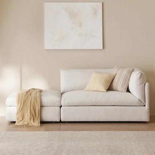 한샘 보네르 오픈형 모듈 패브릭 소파 2인용